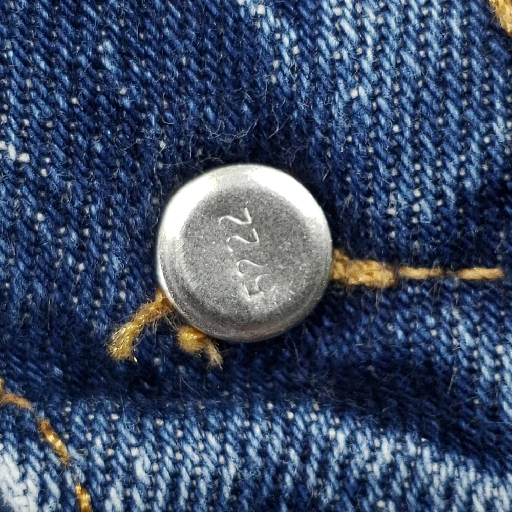 Levi Premium Big E Jeans Mens 38x34 Blue Medium Wash Denim Button Fly‎